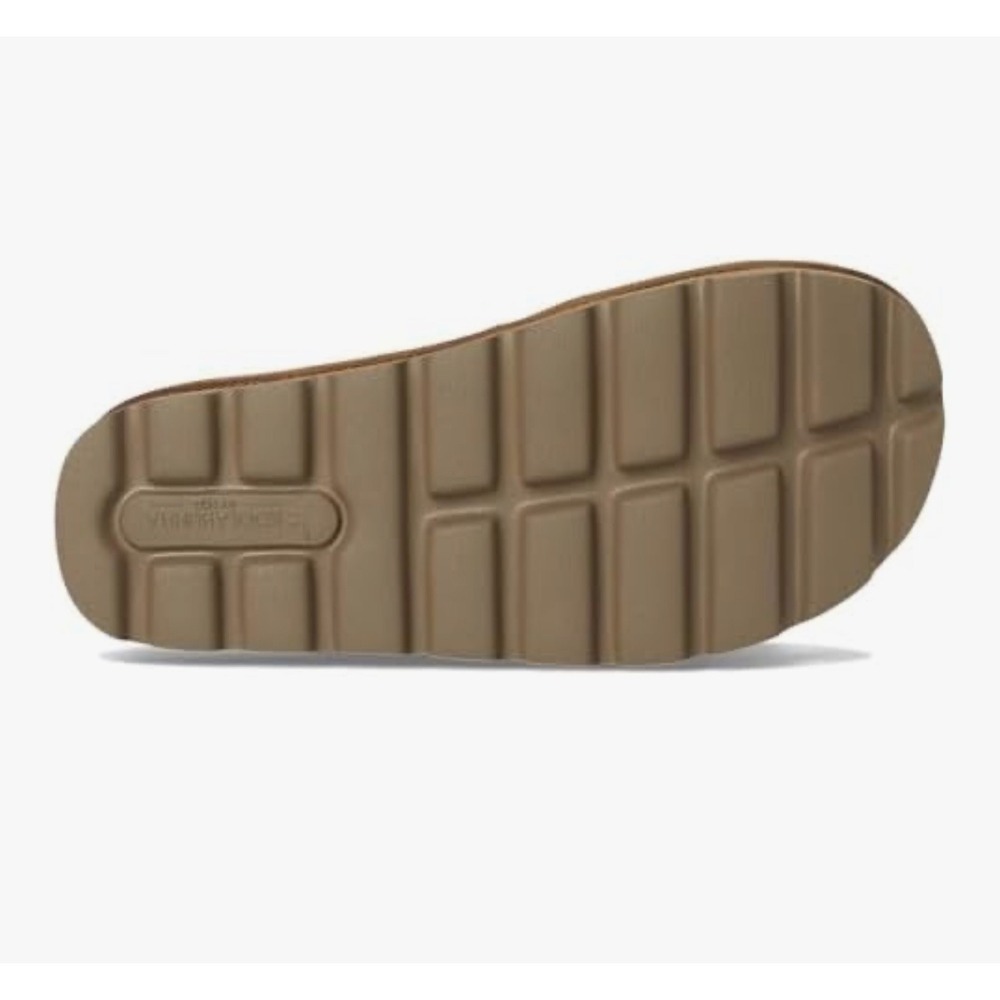 Koolaburra Tan Suede Platform Slide Sandals - Picture 9 of 13